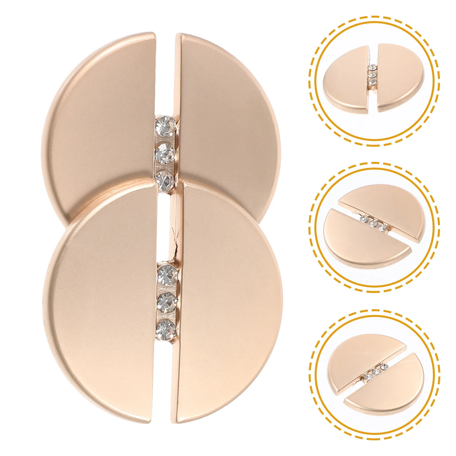 5Pcs Round Rhinestone Buttons Zinc Alloy Stylish All-Match Sewing Buttons for Suits Shirts Coats Sweaters Hats DIY Craft Sewing
5Pcs Round Rhinestone Buttons Zinc Alloy Stylish All-Match Sewing Buttons for Suits Shirts Coats Sweaters Hats DIY Craft Sewing