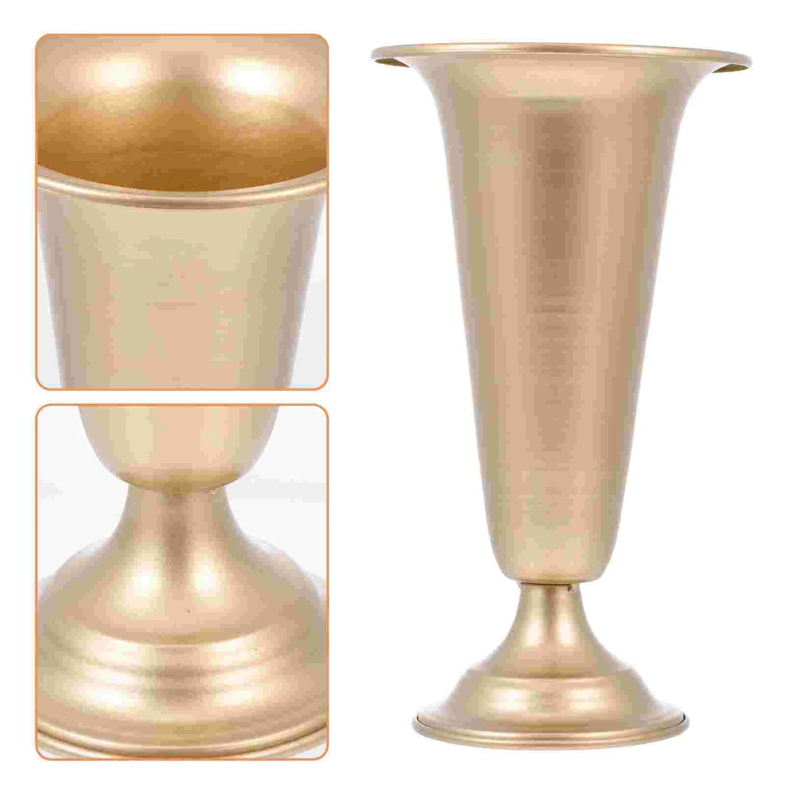 Golden Wrought Iron Vase Decoration Ornament European Style Flower Arrangement Floral Arranging Dried Banquet Desktop
Golden Wrought Iron Vase Decoration Ornament European Style Flower Arrangement Floral Arranging Dried Banquet Desktop