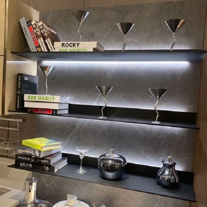 Luminous Wall Shelf One Word Shelves Metal Floating Organizer Rack Multifunctional Aesthetic Storage Racks Organizers Furniture
Luminous Wall Shelf One Word Shelves Metal Floating Organizer Rack Multifunctional Aesthetic Storage Racks Organizers Furniture
