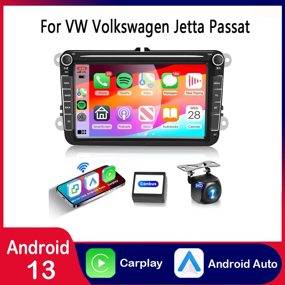 Compatible for VW Volkswagen Jetta Passat 7" Android 13 Car Stereo Radio Apple Carplay GPS
Compatible for VW Volkswagen Jetta Passat 7" Android 13 Car Stereo Radio Apple Carplay GPS