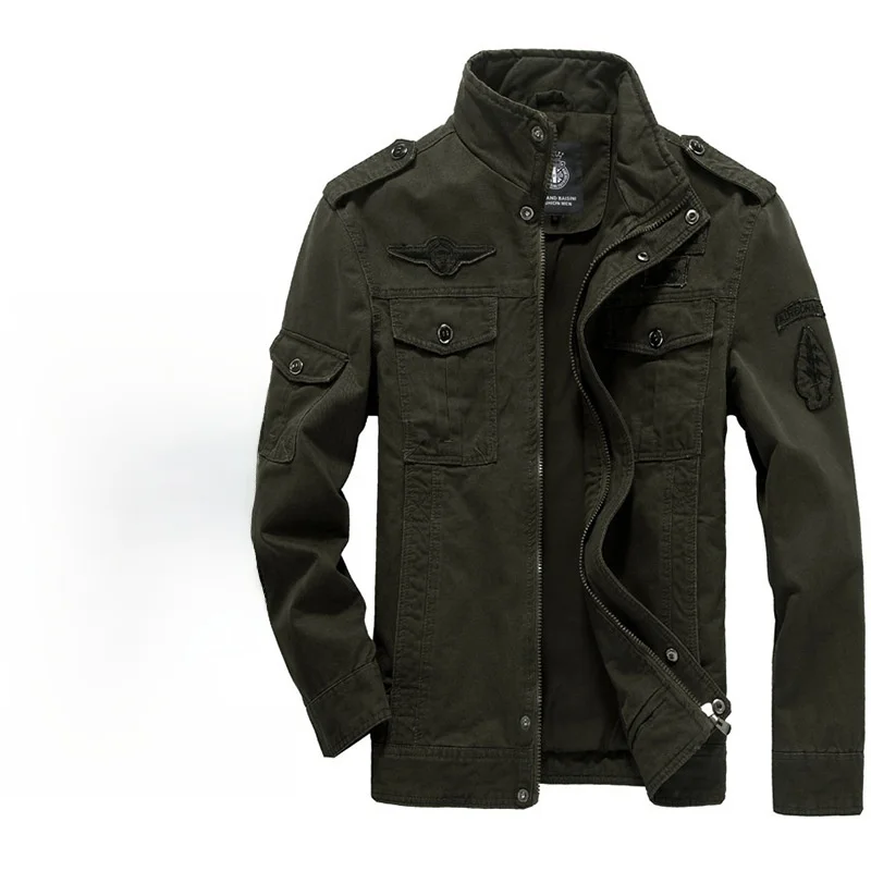 Casual Cotton Workwear Jaet for Men Spring Autumn Large Size Loose Fit Waed Jaet oulder Patches Straight Hem Long Sve
Casual Cotton Workwear Jaet for Men Spring Autumn Large Size Loose Fit Waed Jaet oulder Patches Straight Hem Long Sve