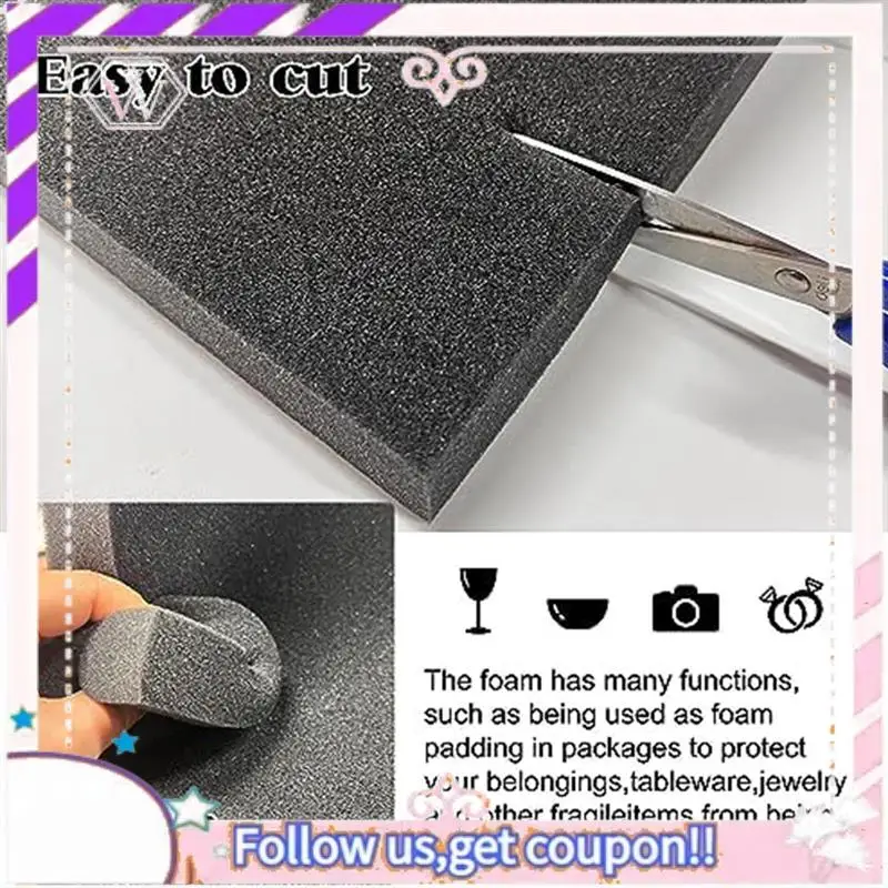 Easy To Use 6 PCS Cuttable Crafts Foam Pads Pluck Foam Pads For Case Packaging Toolbox 40X30x3cm
Easy To Use 6 PCS Cuttable Crafts Foam Pads Pluck Foam Pads For Case Packaging Toolbox 40X30x3cm