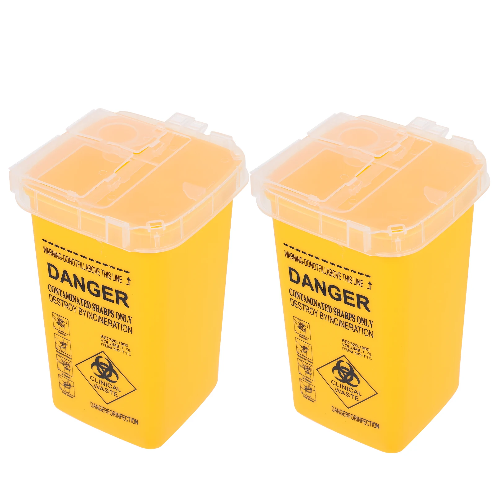 2 Pcs Tattoothing Utensil Storage Box Sharps Container Plastic Bucket Disposal Containers Thicken Medical Multi-function
2 Pcs Tattoothing Utensil Storage Box Sharps Container Plastic Bucket Disposal Containers Thicken Medical Multi-function