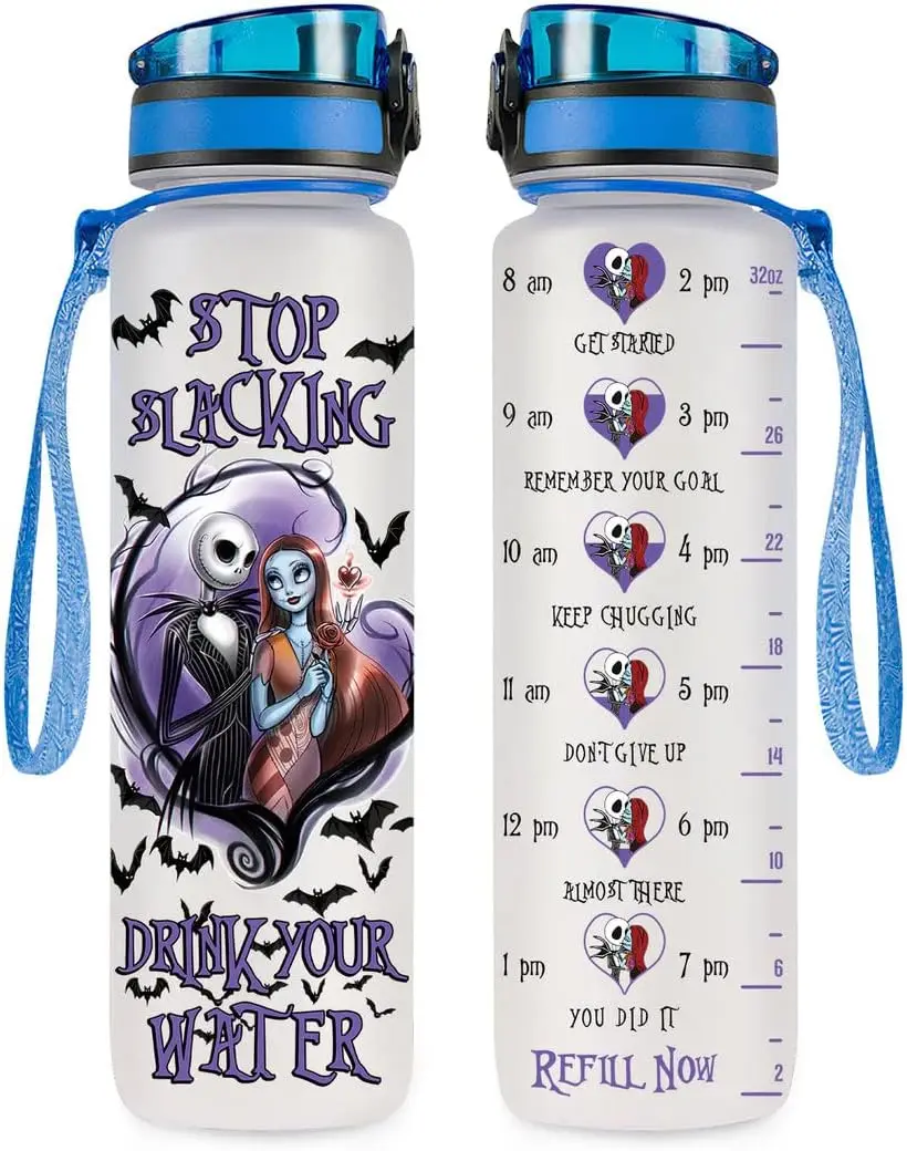 Slacking Drink Your Water 32 oz Insulated Water Bottle with Time Marker, Motivational Gift for Couple
Slacking Drink Your Water 32 oz Insulated Water Bottle with Time Marker, Motivational Gift for Couple