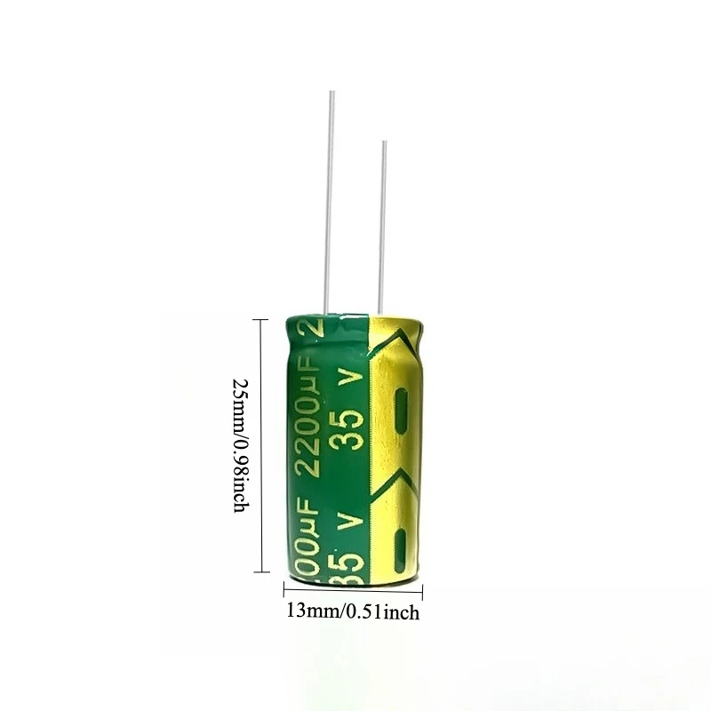 25pcs 35V 2200uF Electrolytic Capacitor High Frequency Low ESR High Quality Green Gold 13x20 16x20 13x25 16x25mm
25pcs 35V 2200uF Electrolytic Capacitor High Frequency Low ESR High Quality Green Gold 13x20 16x20 13x25 16x25mm
