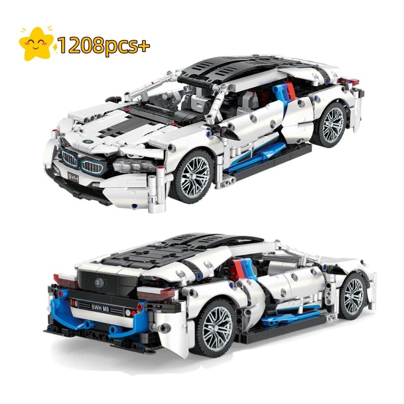 MOC Technical 1:14 Creative Racing Car Building Blocks Set Model Car Kit Assembly Toy Birthday Gift for Boys Adult 1208PCS
MOC Technical 1:14 Creative Racing Car Building Blocks Set Model Car Kit Assembly Toy Birthday Gift for Boys Adult 1208PCS