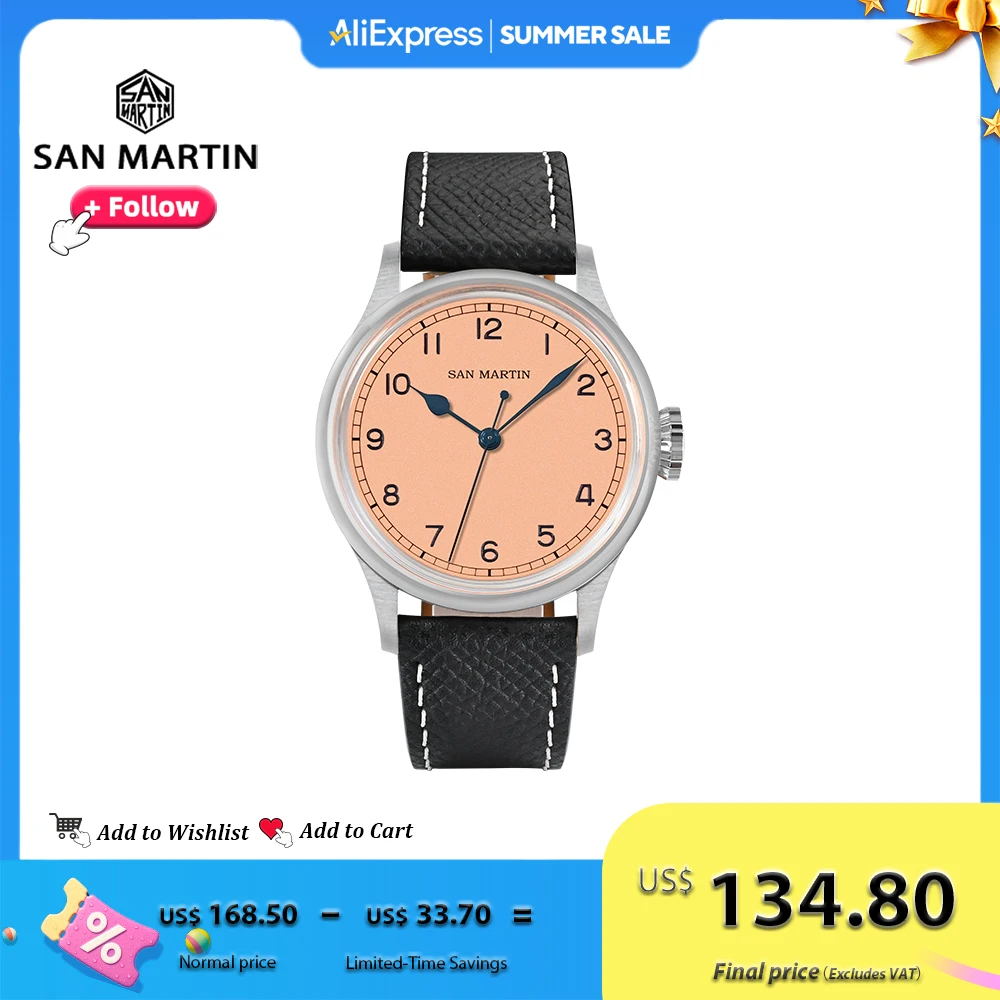 San Martin 38,5 мм пилотные часы для мужчин, жареные синие стрелки, стильные часы NH35, автоматические механические наручные часы, 10 бар, SN0105G
San Martin 38,5 мм пилотные часы для мужчин, жареные синие стрелки, стильные часы NH35, автоматические механические наручные часы, 10 бар, SN0105G
