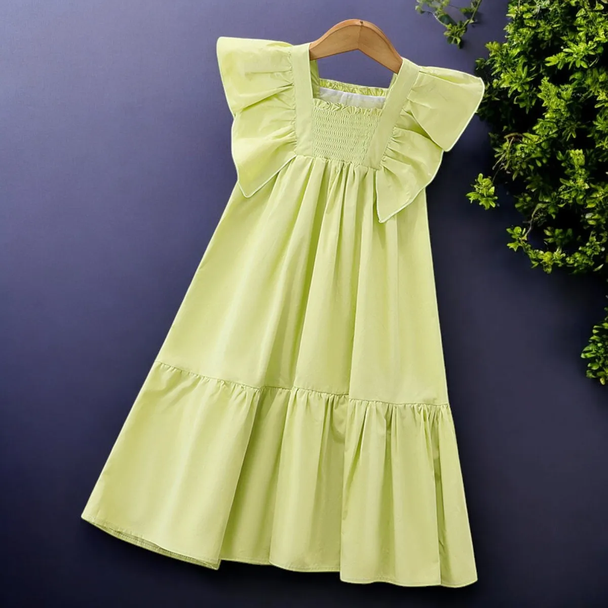 Summer Kids Party Green Dresses for Girls Clothes Baby Outfits Princess Teenagers Short Sleeve Children Beach Costumes 4-12 Year
Summer Kids Party Green Dresses for Girls Clothes Baby Outfits Princess Teenagers Short Sleeve Children Beach Costumes 4-12 Year