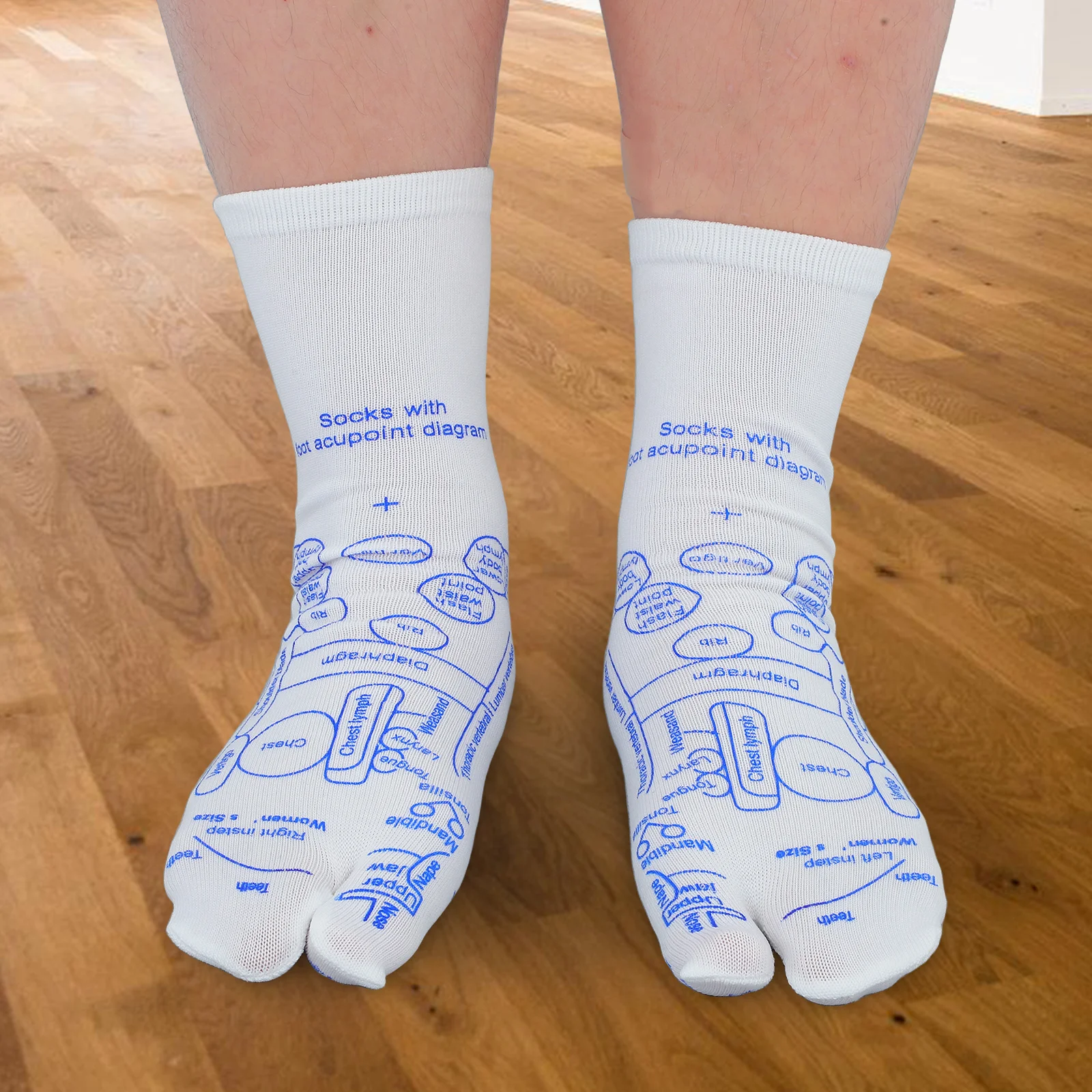Foot Massager Reflective Area Socks Acupressure Reflexology Acupuncture Stick with Chart Calf Tool Ladies 
Foot Massager Reflective Area Socks Acupressure Reflexology Acupuncture Stick with Chart Calf Tool Ladies