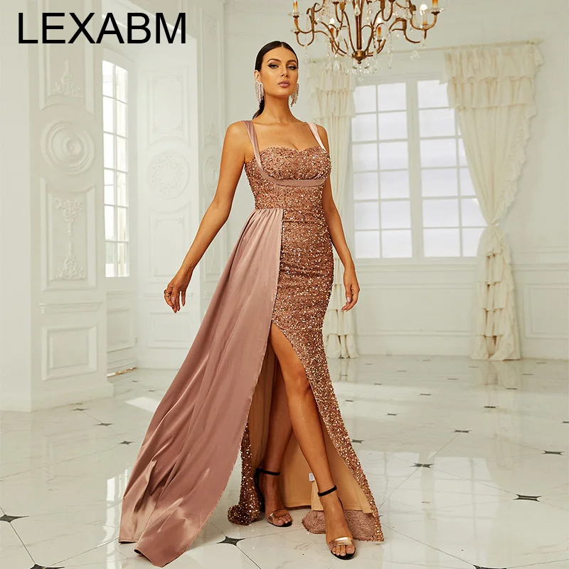 Evening Party Mermaid Dress Women Wedding Proms High Quality Sequins Sleeveless High Slit Patchwork Dresses Nightclub
Evening Party Mermaid Dress Women Wedding Proms High Quality Sequins Sleeveless High Slit Patchwork Dresses Nightclub