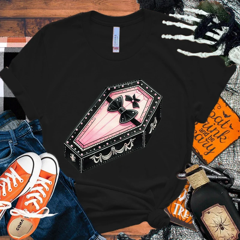 New Halloween Print T-Shirts Women Summer Cool Short Sleeve Female Casual T-Shirts Round Neck Tops
New Halloween Print T-Shirts Women Summer Cool Short Sleeve Female Casual T-Shirts Round Neck Tops