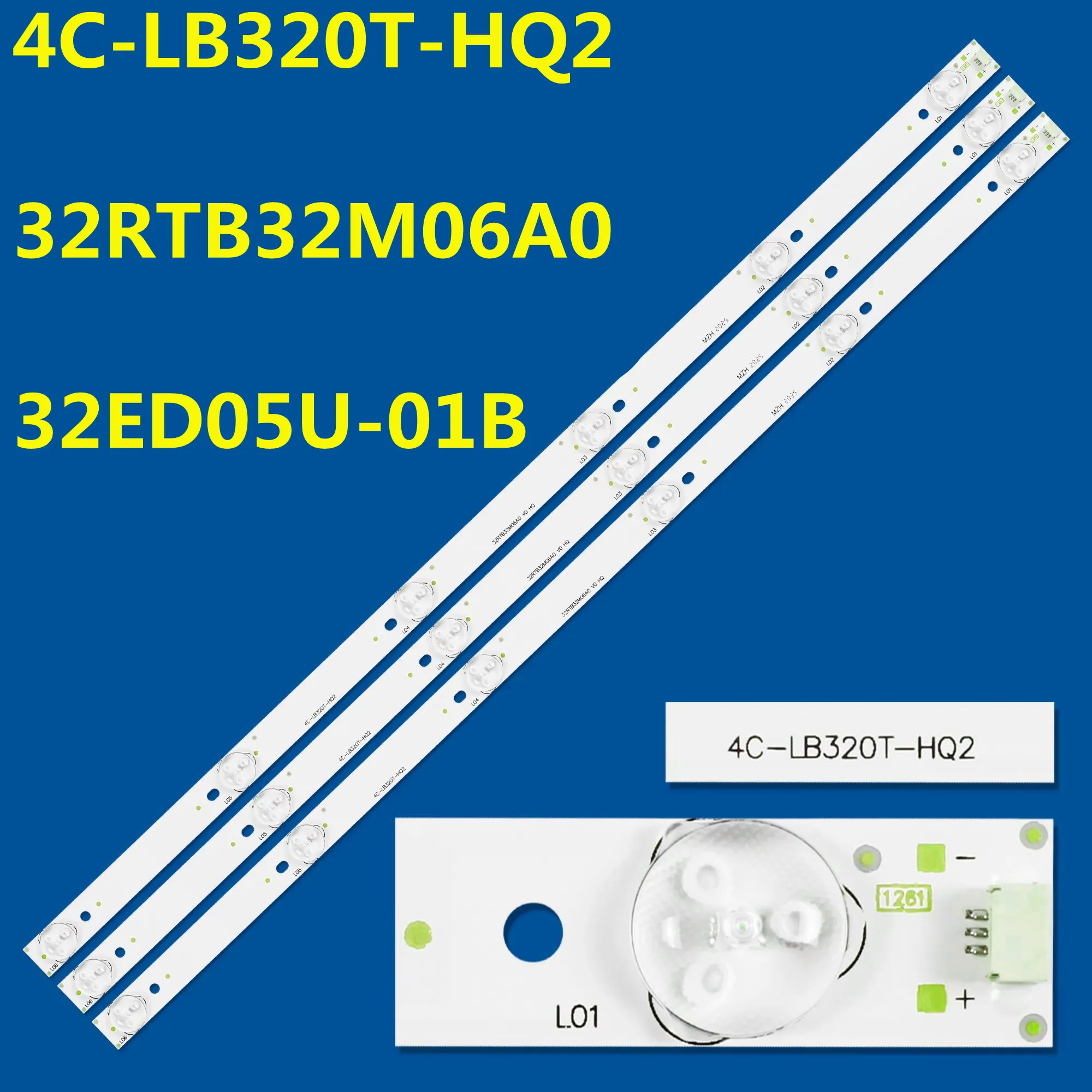LED Backlight Strip For PH32F33G DL3261(A)W 4C-LB320T-HQ2 32RTB32M06A0 32ED05U-01B 32CE650 LED32C371 LED-32B500 LVW320CSDX E3
LED Backlight Strip For PH32F33G DL3261(A)W 4C-LB320T-HQ2 32RTB32M06A0 32ED05U-01B 32CE650 LED32C371 LED-32B500 LVW320CSDX E3