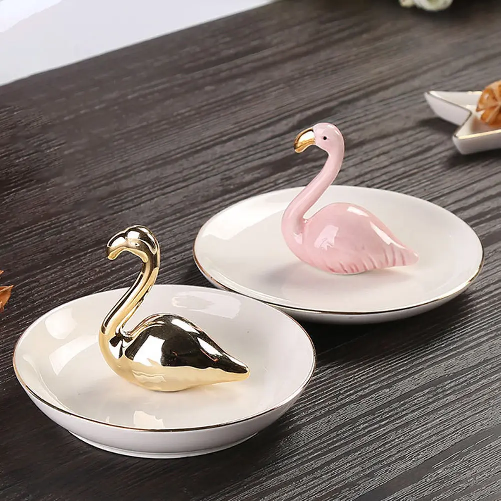 Ceramic Jewelry Tray Flamingo Design Creative Storage Display Plate Home Desktop Decor Organizer Holder Flamingo Jewelry Tray
Ceramic Jewelry Tray Flamingo Design Creative Storage Display Plate Home Desktop Decor Organizer Holder Flamingo Jewelry Tray