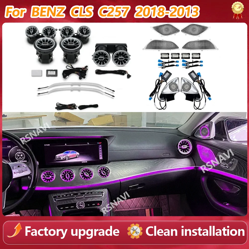 64 Colors 4D Rotating Tweeter Seat Back Light Luminous Midrange Cover LED Ambient Light For Mercedes Benz CLS C257 Interior Refi
64 Colors 4D Rotating Tweeter Seat Back Light Luminous Midrange Cover LED Ambient Light For Mercedes Benz CLS C257 Interior Refi