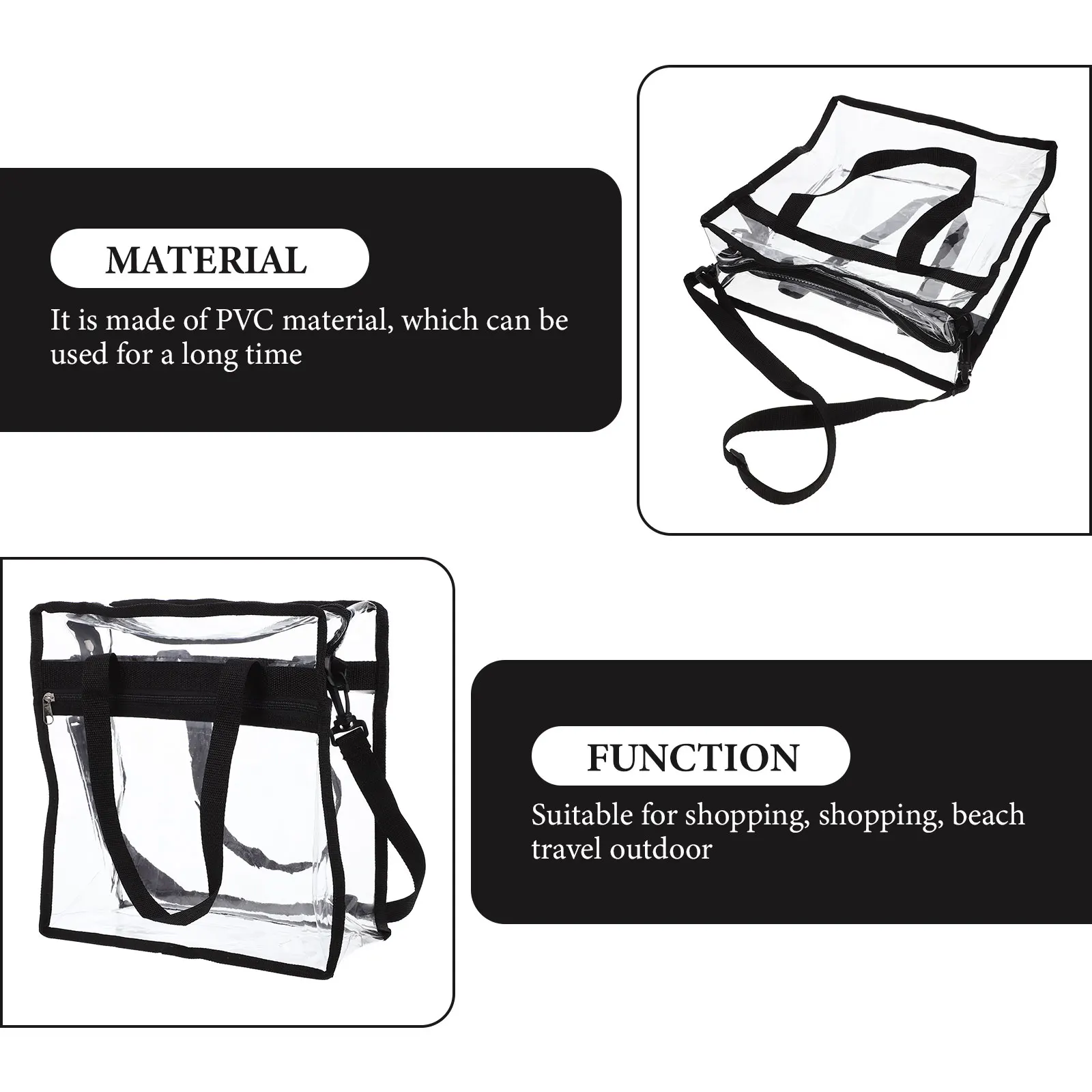 Pvc Transparent Shoulder Bag Crossbody Clear Tote Multi Function Travel Accessories Portable Outdoor Purse
Pvc Transparent Shoulder Bag Crossbody Clear Tote Multi Function Travel Accessories Portable Outdoor Purse
