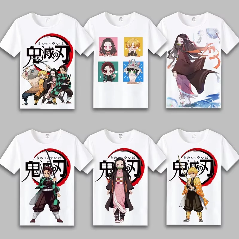 Demon Slayer: Kimetsu No Yaiba Kamado Tanjiro Nezuko Agatsuma Zenitsu Anime Short-sleeved T-shirts for Men and Women Summer
Demon Slayer: Kimetsu No Yaiba Kamado Tanjiro Nezuko Agatsuma Zenitsu Anime Short-sleeved T-shirts for Men and Women Summer