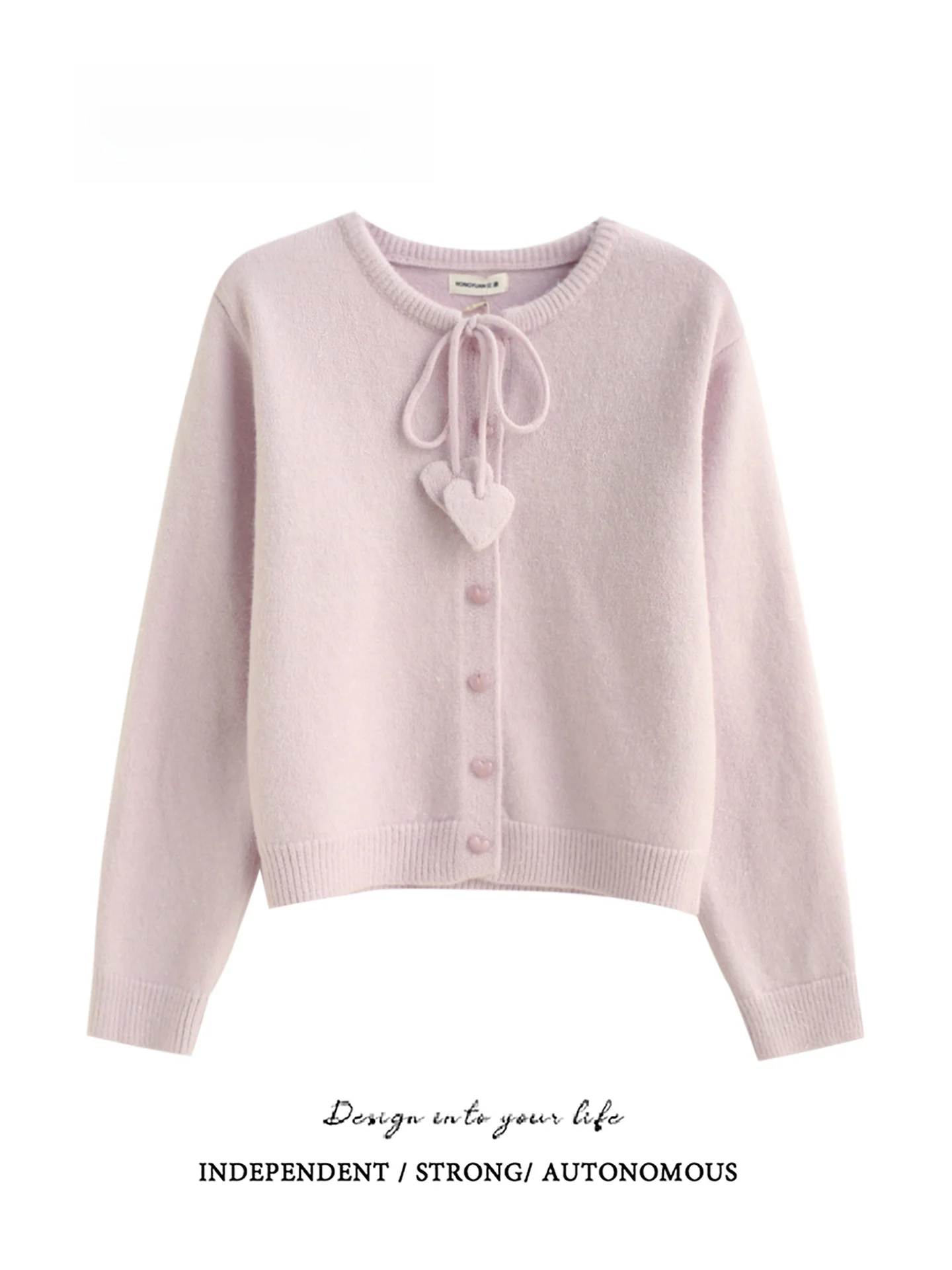 Soft Thickened Long Sleeve round Neck Knitted Cardigan Coat with Rope Tie Winter Warm Feminine Style Loose Fit Girls Sweater
Soft Thickened Long Sleeve round Neck Knitted Cardigan Coat with Rope Tie Winter Warm Feminine Style Loose Fit Girls Sweater