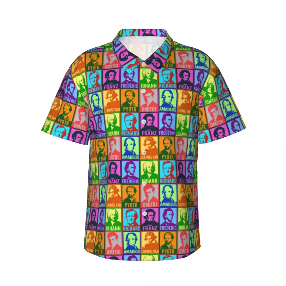 Music Composers Vacation Shirt Modern Pop Art Summer Casual Shirts Mens Trendy Blouses Short-Sleeved Street Style DIY Clothing
Music Composers Vacation Shirt Modern Pop Art Summer Casual Shirts Mens Trendy Blouses Short-Sleeved Street Style DIY Clothing