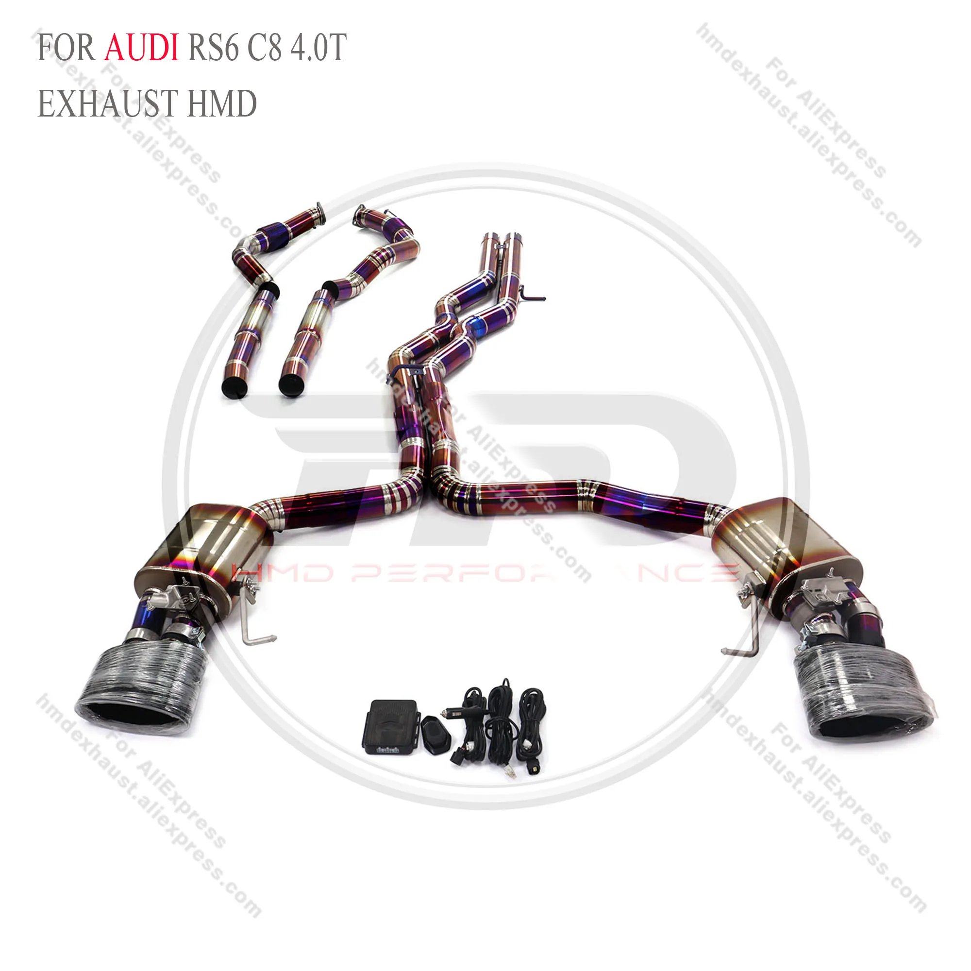 Titanium Catback resonant tube For Audi RS6 C8 4.0T with valve HMD Exhaust System Performance Quality certification
Titanium Catback resonant tube For Audi RS6 C8 4.0T with valve HMD Exhaust System Performance Quality certification