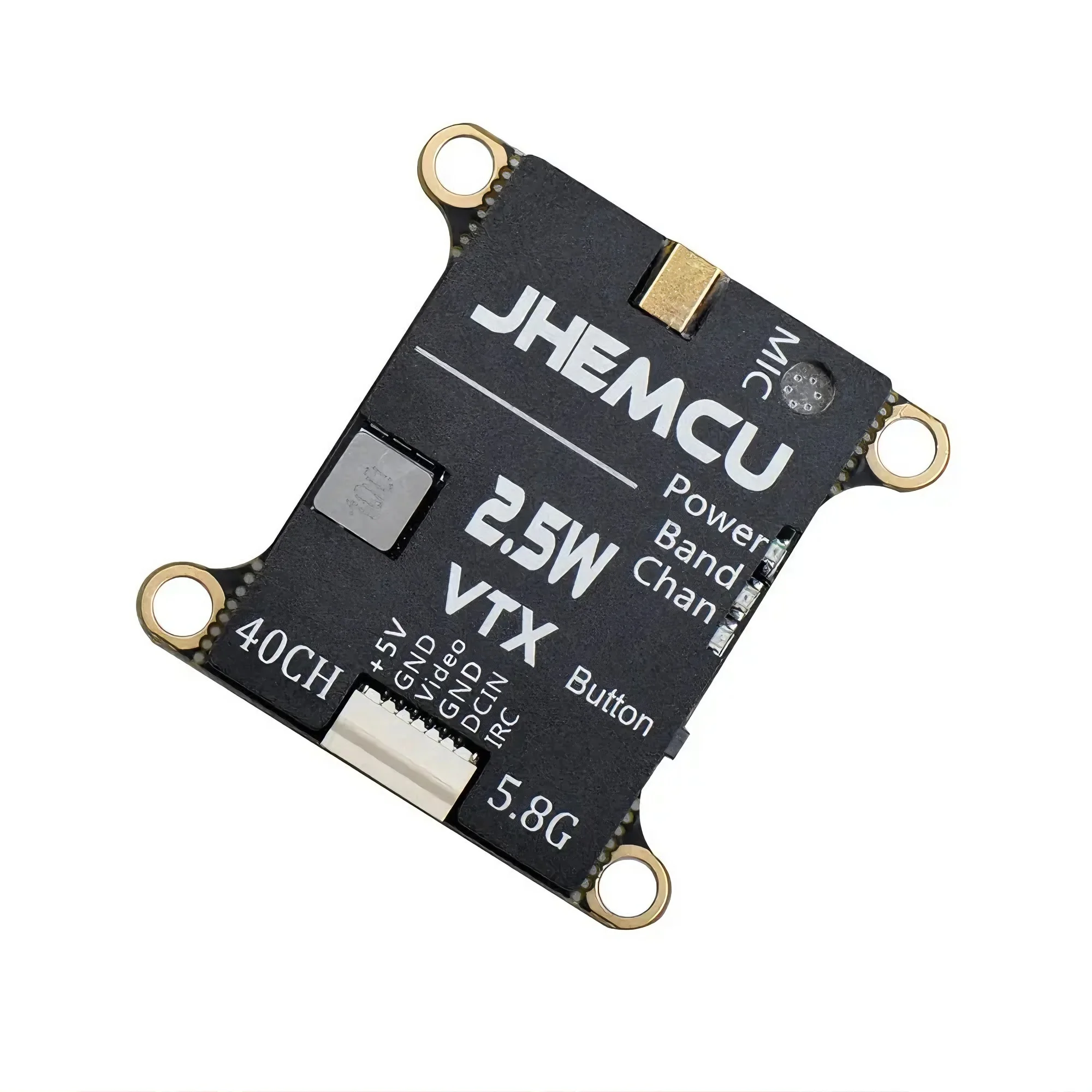 Long Range FPV Transmitter JHEMCU 2.5W 5.8GHz 40CH VTX with Microphone & Heat Sink for RC Dr-one Supports 2-6S
Long Range FPV Transmitter JHEMCU 2.5W 5.8GHz 40CH VTX with Microphone & Heat Sink for RC Dr-one Supports 2-6S