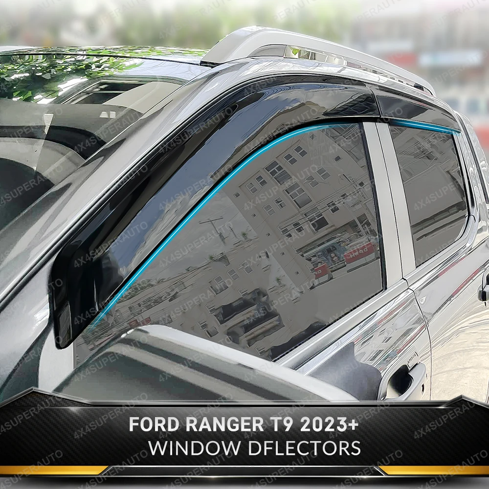 Sun Rain Guard Window Dflectors Window Visor for Ford Ranger Next Gen T9 2023 2024 Double Cab Weather Shield Car Accessories
Sun Rain Guard Window Dflectors Window Visor for Ford Ranger Next Gen T9 2023 2024 Double Cab Weather Shield Car Accessories