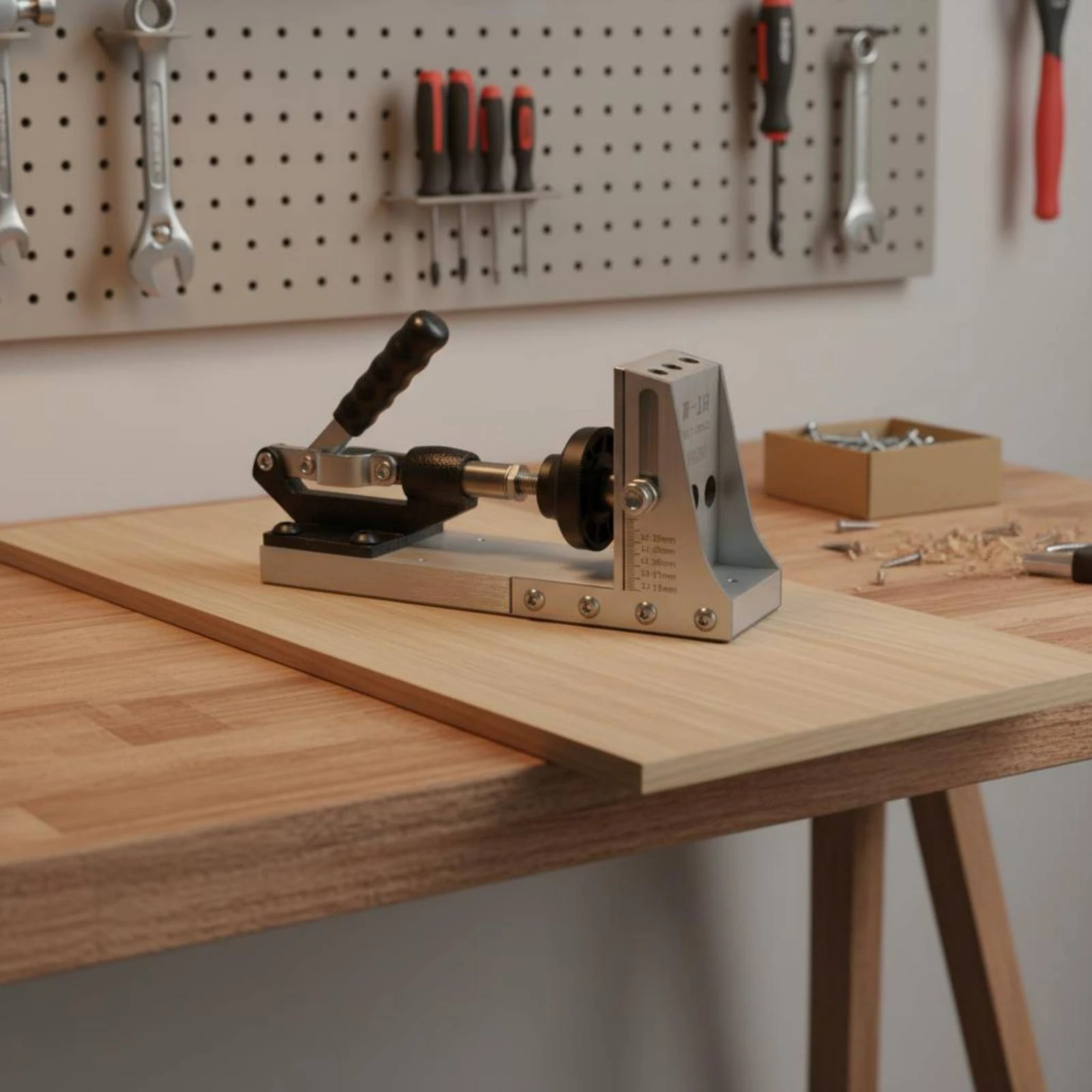 Pocket Hole Drilling Jig Accurate Positioning Wood Pocket Hole Jig Woodworking Tool Hidden Screw Joints Easy to Use for Workshop
Pocket Hole Drilling Jig Accurate Positioning Wood Pocket Hole Jig Woodworking Tool Hidden Screw Joints Easy to Use for Workshop
