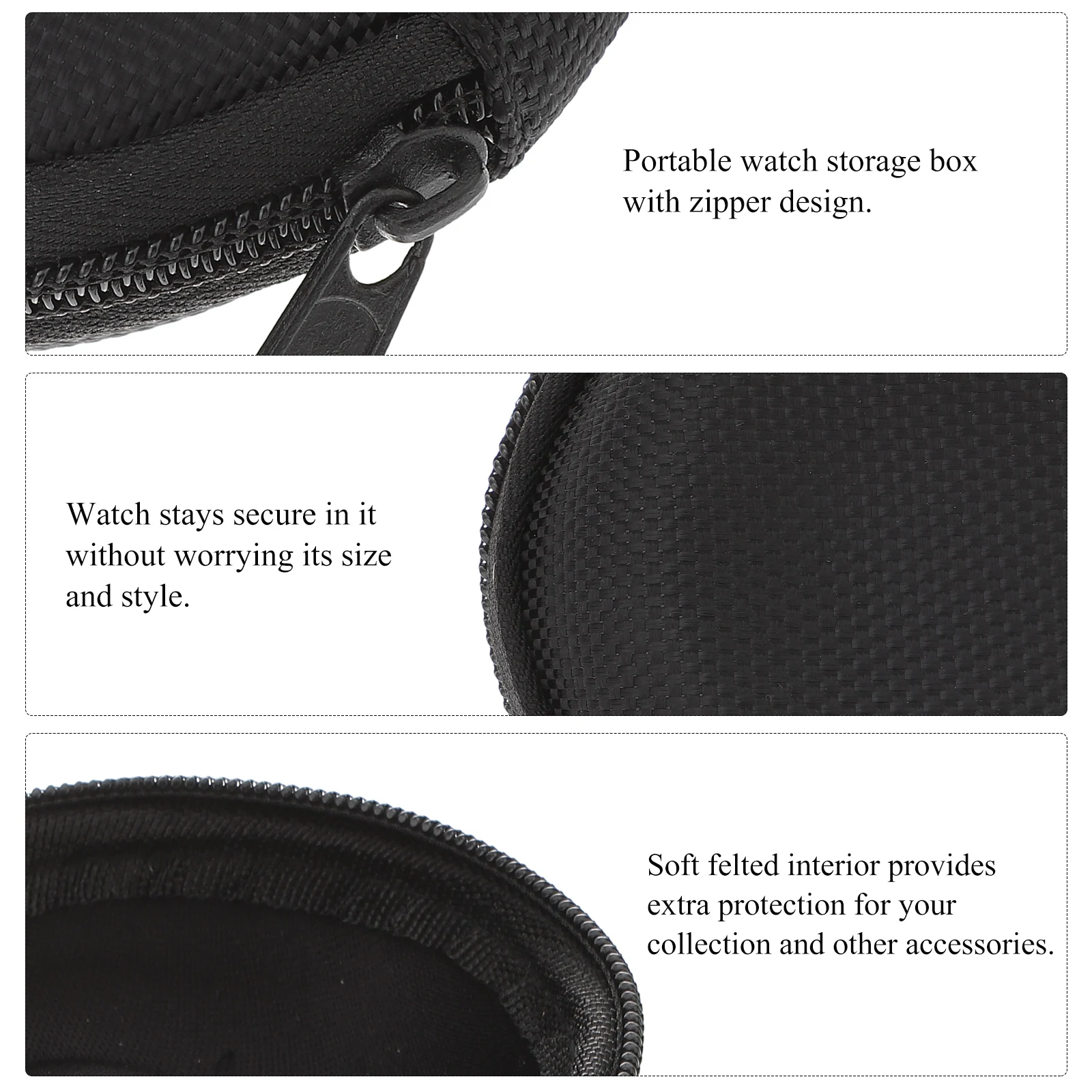 Watch Box Portable Storage Case for Watches Jewelry Travel Small Pouch Single Holder Mens Women Soft Felted Extra
Watch Box Portable Storage Case for Watches Jewelry Travel Small Pouch Single Holder Mens Women Soft Felted Extra
