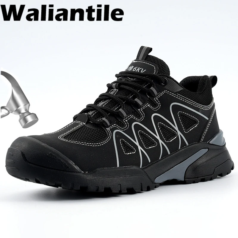 Waliantile Brand Quality Men Safety Shoes Puncture Proof Construction Work Boots Anti-smashing Non-slip Indestructible Shoes Men
Waliantile Brand Quality Men Safety Shoes Puncture Proof Construction Work Boots Anti-smashing Non-slip Indestructible Shoes Men