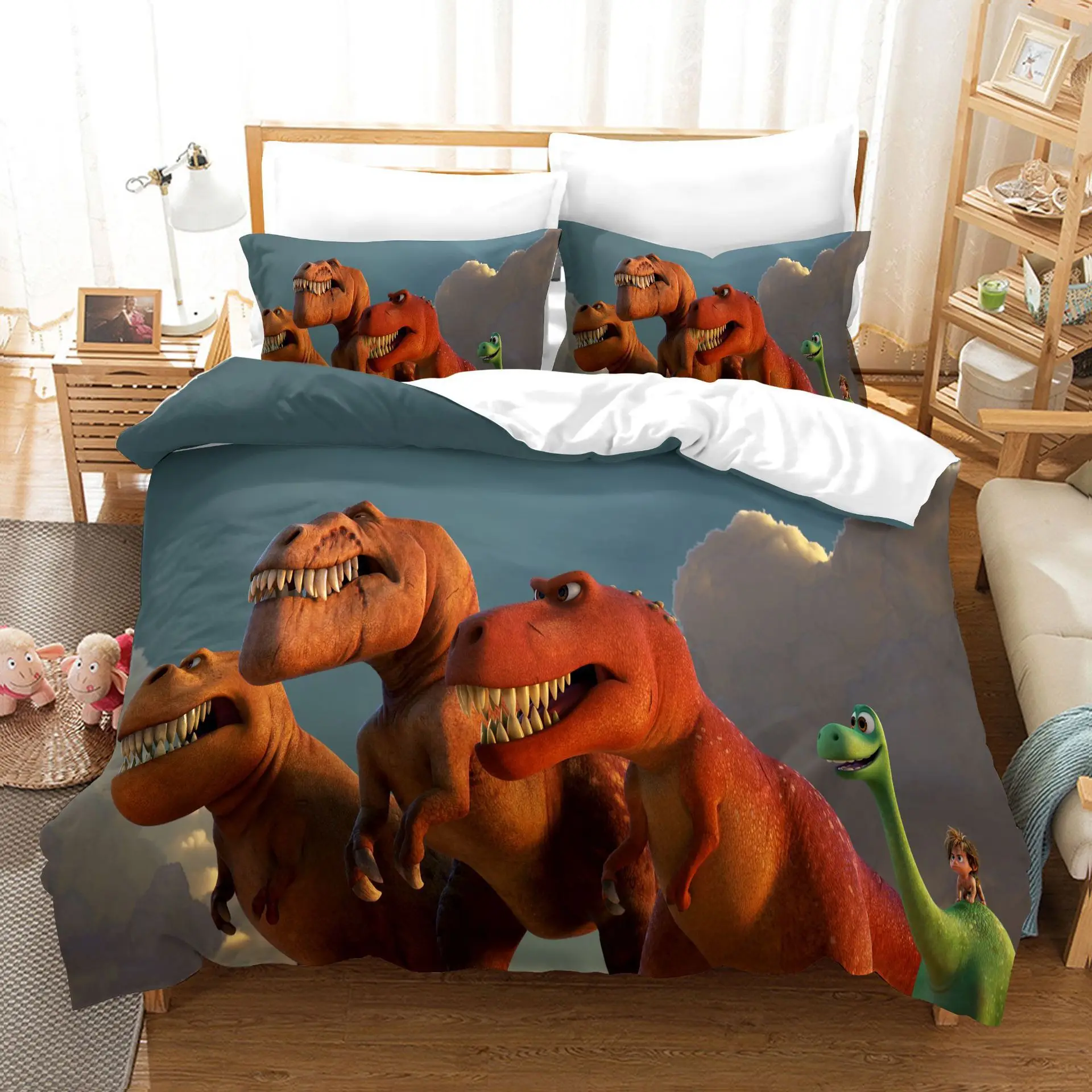 Dinosaurs ancient creatures Bedding Sets Dinosaur Duvet Cover Bed Comforter Set exquisite bed supplies set luxury gift
Dinosaurs ancient creatures Bedding Sets Dinosaur Duvet Cover Bed Comforter Set exquisite bed supplies set luxury gift