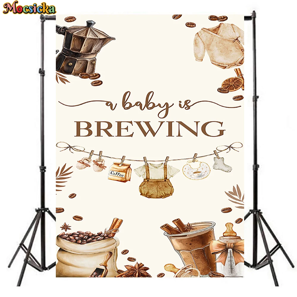 Mocsicka A Baby Is Brewing Photography Backdrop Coffee Beans Baby Shower Birthday Party Photo Background Boho Decor Studio Props
Mocsicka A Baby Is Brewing Photography Backdrop Coffee Beans Baby Shower Birthday Party Photo Background Boho Decor Studio Props