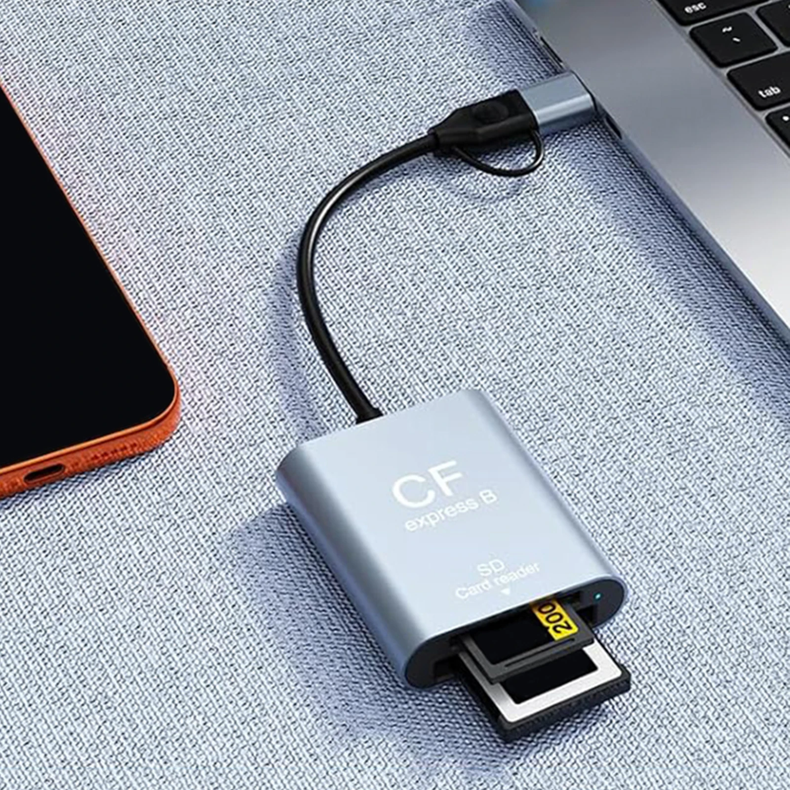 CFexpress Type B Card Reader Plug and Play Type-B CFexpress Adapter Lightweight Compact Aluminum Alloy for Android Windows OS
CFexpress Type B Card Reader Plug and Play Type-B CFexpress Adapter Lightweight Compact Aluminum Alloy for Android Windows OS
