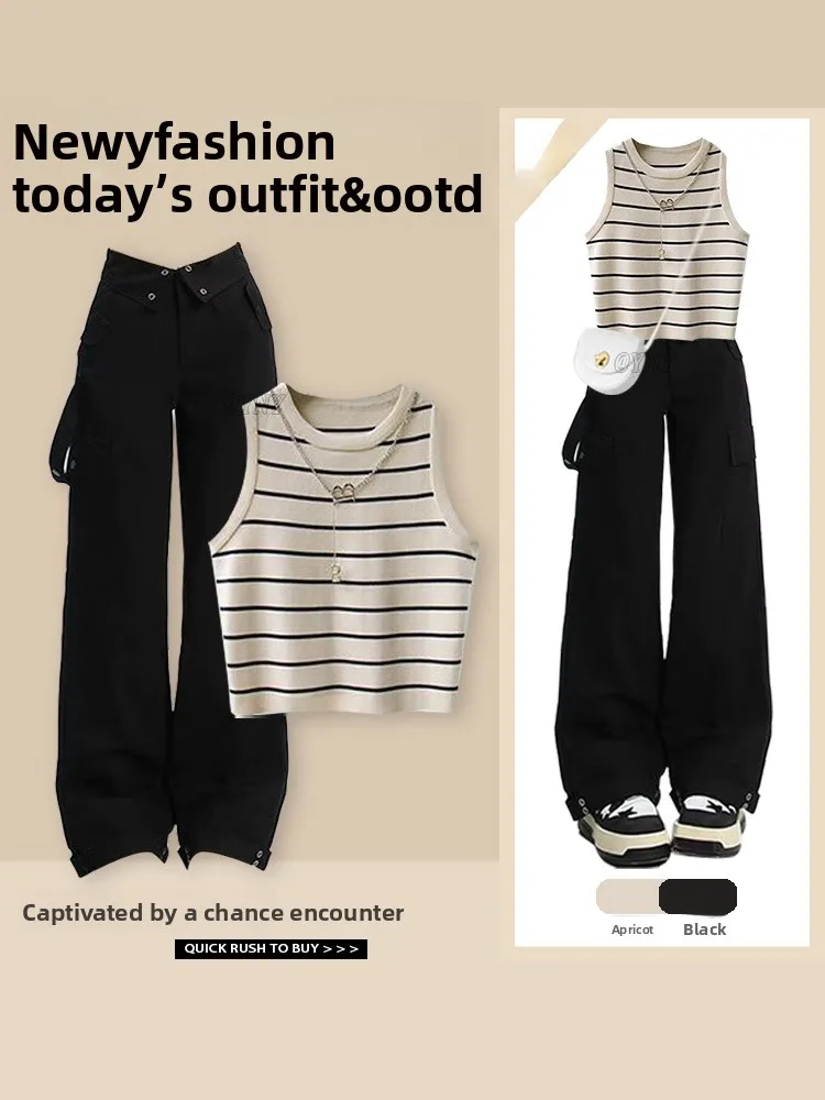 Autumn Fashion High Waist Casual round Neck Striped Top And Long Pants Two Piece Set Women's Clothing New Arrival
Autumn Fashion High Waist Casual round Neck Striped Top And Long Pants Two Piece Set Women's Clothing New Arrival