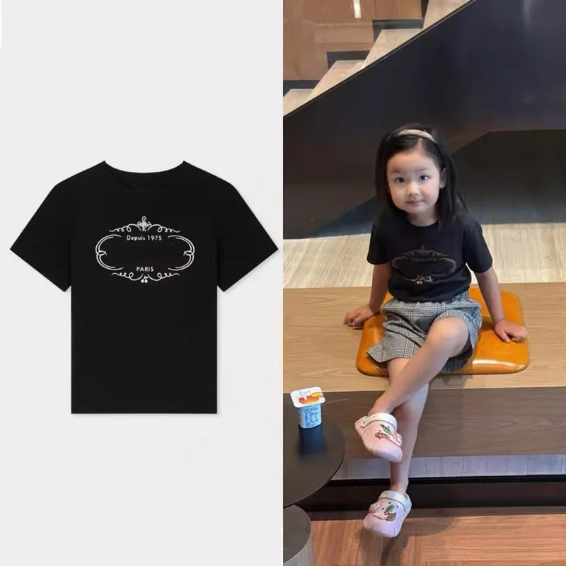 Pre-sale(ship June) 2026 Bp Spring Summer Girls Letter Embroidery Black T-shirts for Girls Baby Boys Cotton Clothes Size 3y-16y
Pre-sale(ship June) 2026 Bp Spring Summer Girls Letter Embroidery Black T-shirts for Girls Baby Boys Cotton Clothes Size 3y-16y