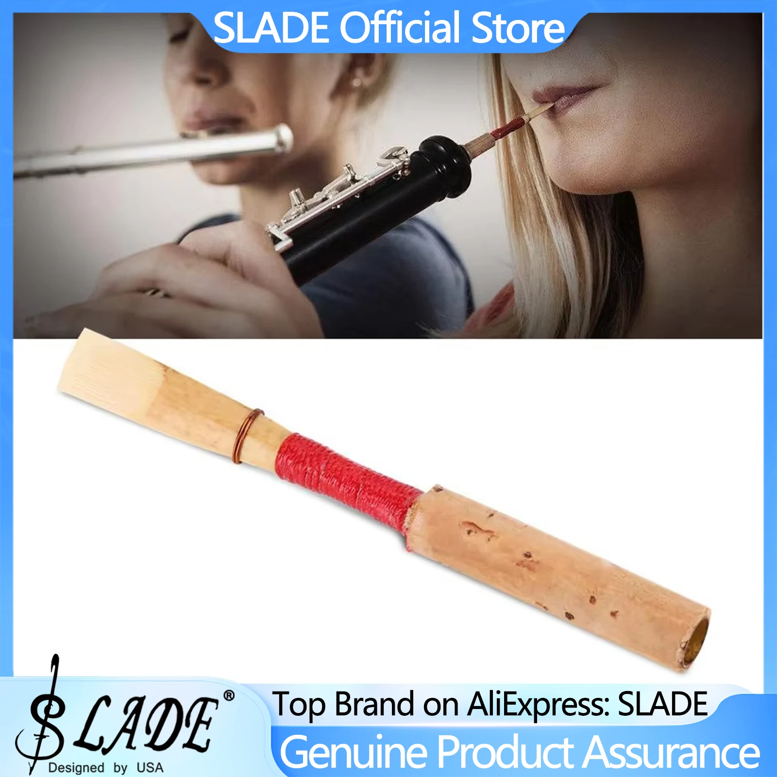 SLADE Oboe Reed Bamboo Material Double Reed Medium Strength Instrument Accessories for Beginners Oboist Woodwind Parts
SLADE Oboe Reed Bamboo Material Double Reed Medium Strength Instrument Accessories for Beginners Oboist Woodwind Parts