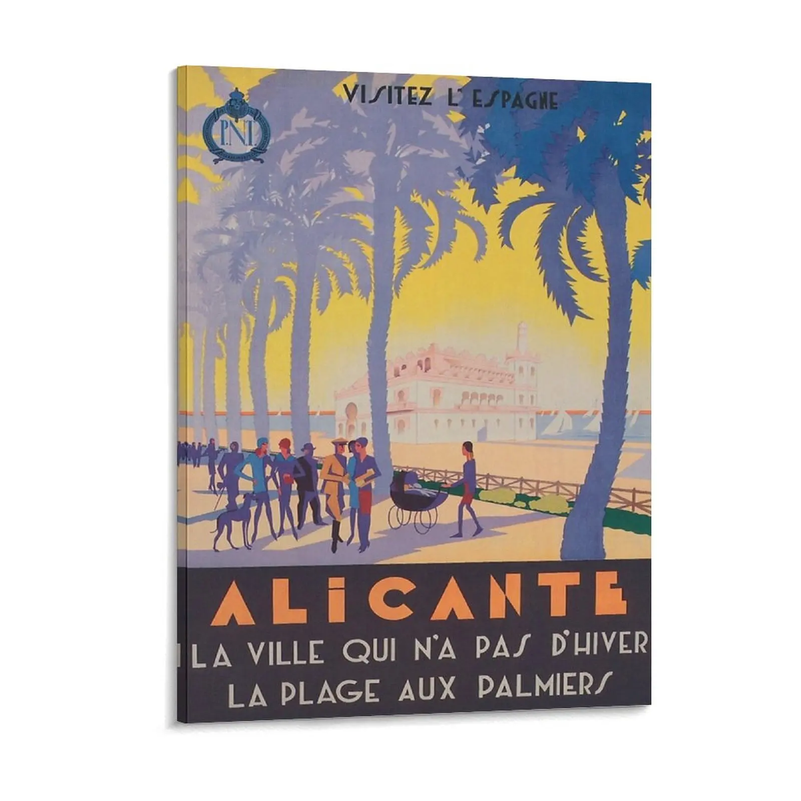Alicante Spain Vintage Travel Poster Canvas Painting Designer Cinema Cave Living Room Club Framed Wall Painting
Alicante Spain Vintage Travel Poster Canvas Painting Designer Cinema Cave Living Room Club Framed Wall Painting