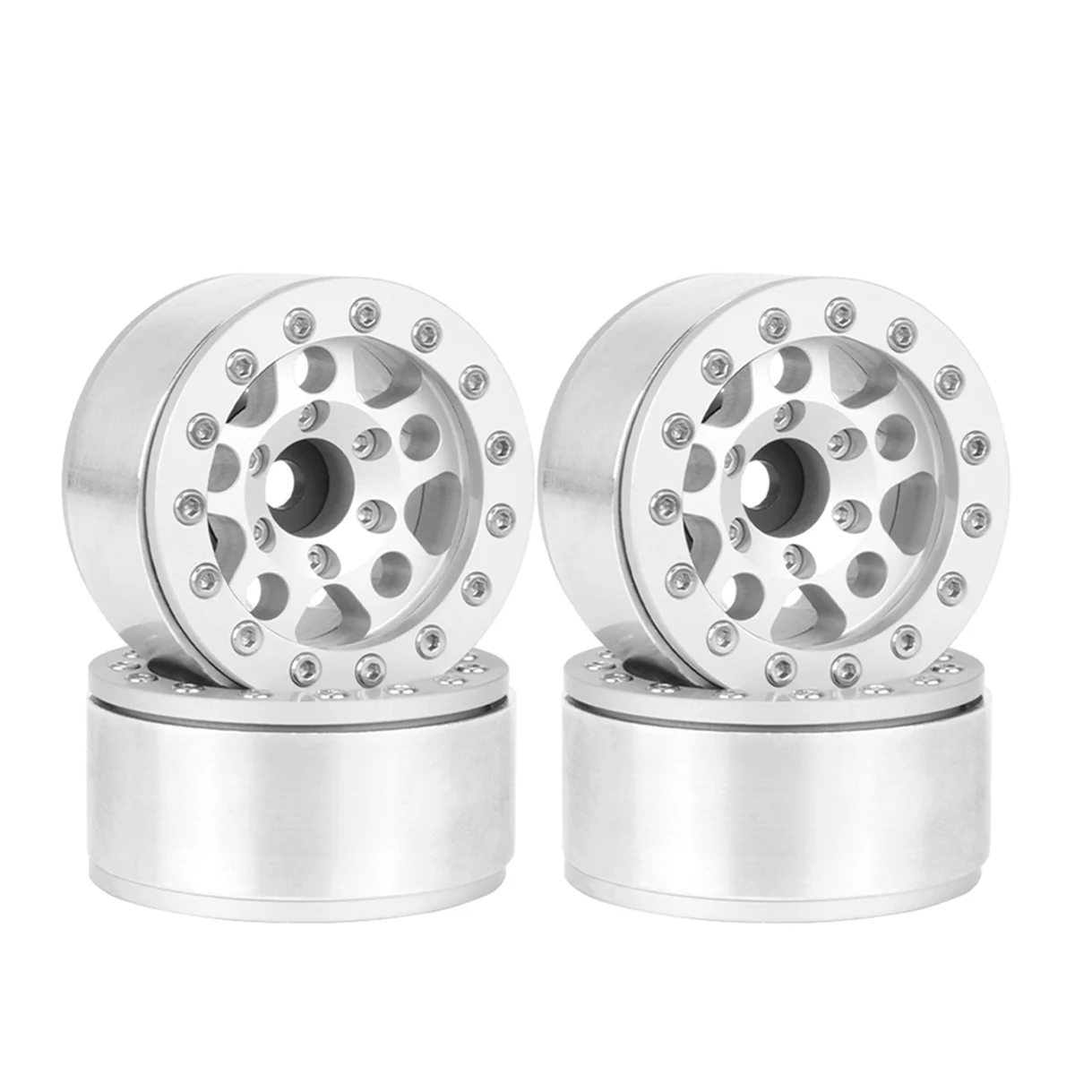 Silver-Edged 1.55 Inch Metal Wheel for 1/10 RC Crawler Vehicle Axial Silver-Edged SCX10 Ghost TRX4 TRX6 D90 4WD
Silver-Edged 1.55 Inch Metal Wheel for 1/10 RC Crawler Vehicle Axial Silver-Edged SCX10 Ghost TRX4 TRX6 D90 4WD