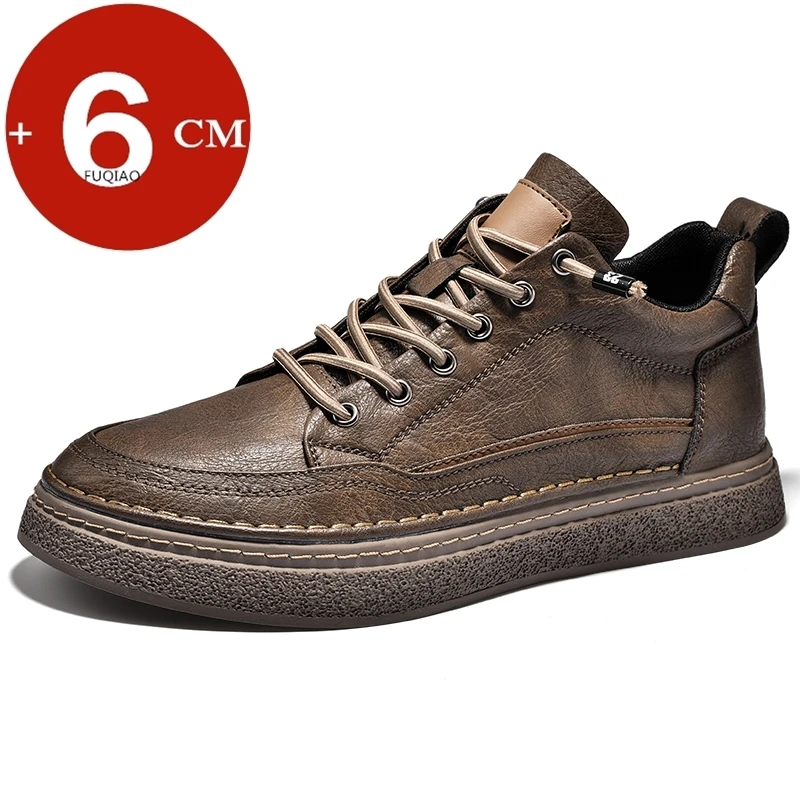 Fashion Soft Cow Leather Men Elevator Shoes Spring Summer New Lift Casual Shoes Hidden Heel 6CM Height Increasing Sneakers
Fashion Soft Cow Leather Men Elevator Shoes Spring Summer New Lift Casual Shoes Hidden Heel 6CM Height Increasing Sneakers