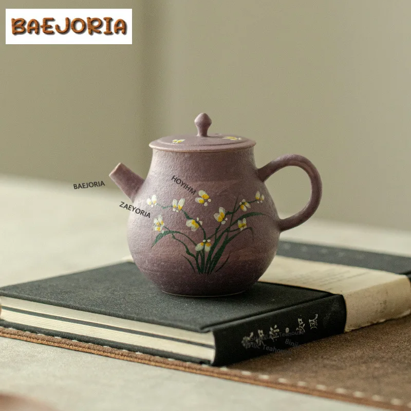 Hand-painted Orchid Teapot Aesthetic Tea Infuser Pot Tea Soaking Kettle With Ball Hole Tieguanyin Teaware Accessories Craft Gift
Hand-painted Orchid Teapot Aesthetic Tea Infuser Pot Tea Soaking Kettle With Ball Hole Tieguanyin Teaware Accessories Craft Gift