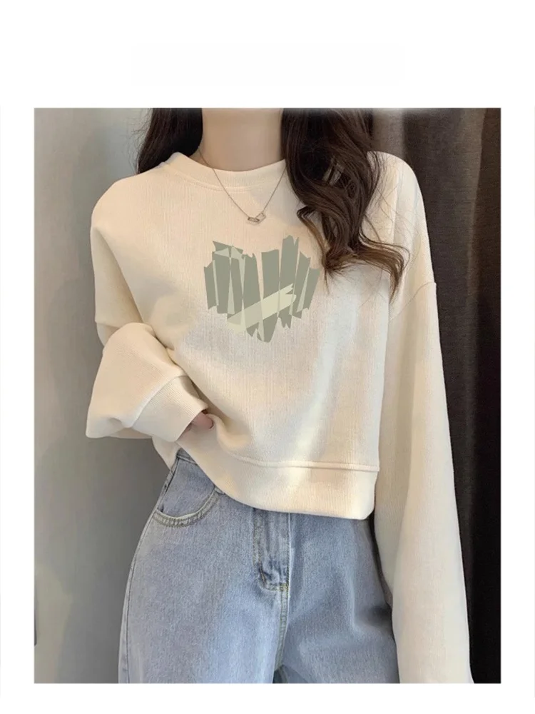 SLESNADA Design Sensation ort Svel Women's Sweatirt Autumn Winter Loose High Waist Fce Innerwear Beige
SLESNADA Design Sensation ort Svel Women's Sweatirt Autumn Winter Loose High Waist Fce Innerwear Beige