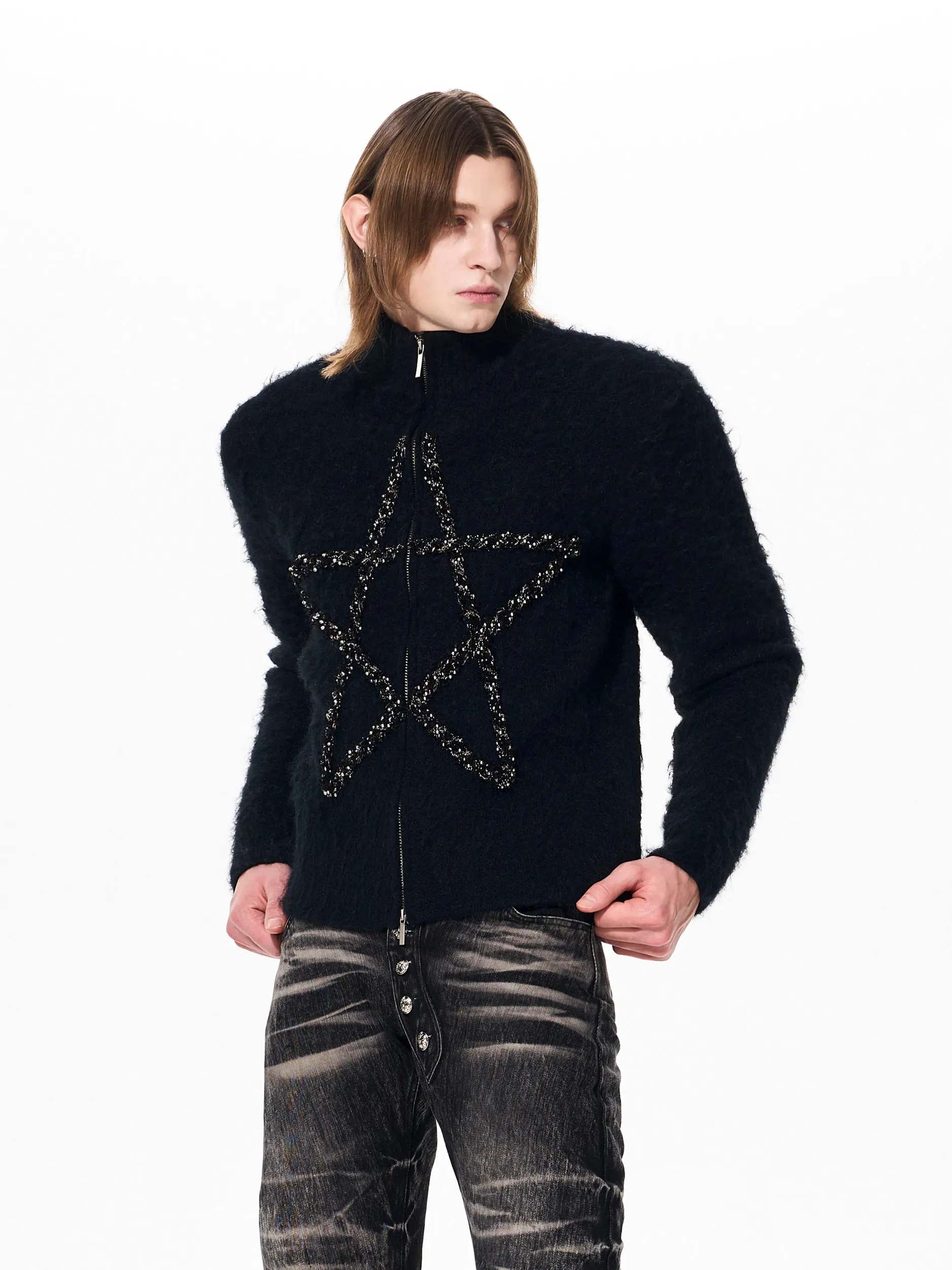 Start Exceed End Men's Star Pattern Knitted Cardigan Winter Outerwear Zipper Closure Regular Length Long Sleeve Casual Style
Start Exceed End Men's Star Pattern Knitted Cardigan Winter Outerwear Zipper Closure Regular Length Long Sleeve Casual Style