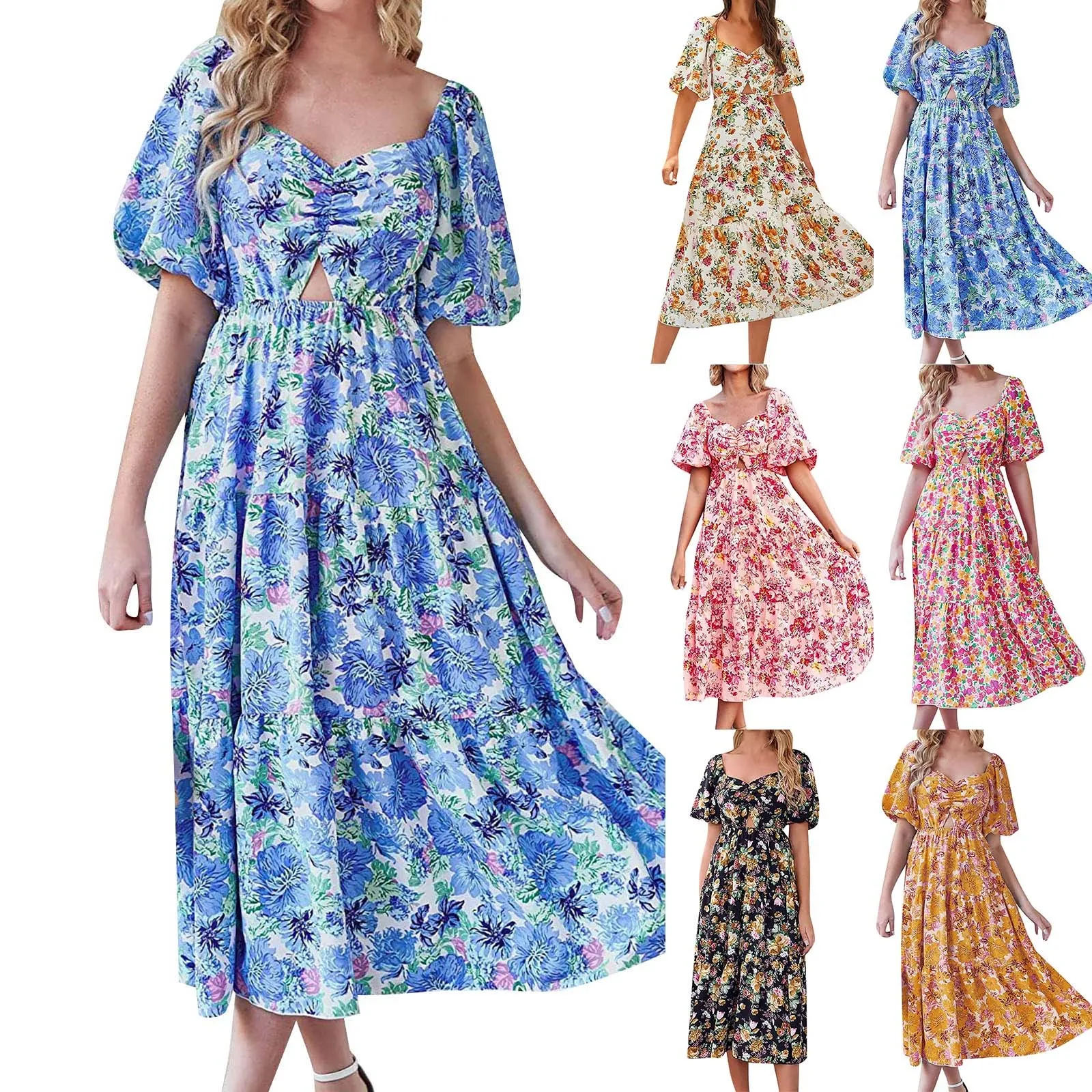 Personality Vintage Printed Short Sleeved Casual Dress Simple And Delicate Design sexy Office Ladies Robe Femme
Personality Vintage Printed Short Sleeved Casual Dress Simple And Delicate Design sexy Office Ladies Robe Femme