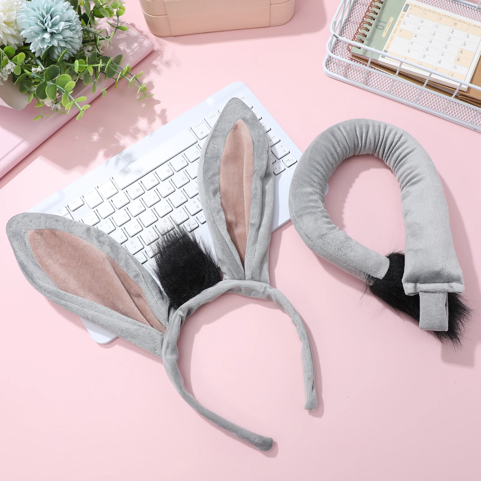 Donkey Costume Headband Tail Set Animal Cosplay Halloween Easter Birthday Party Accessories Adjustable Size Zoo Animals Heaband
Donkey Costume Headband Tail Set Animal Cosplay Halloween Easter Birthday Party Accessories Adjustable Size Zoo Animals Heaband