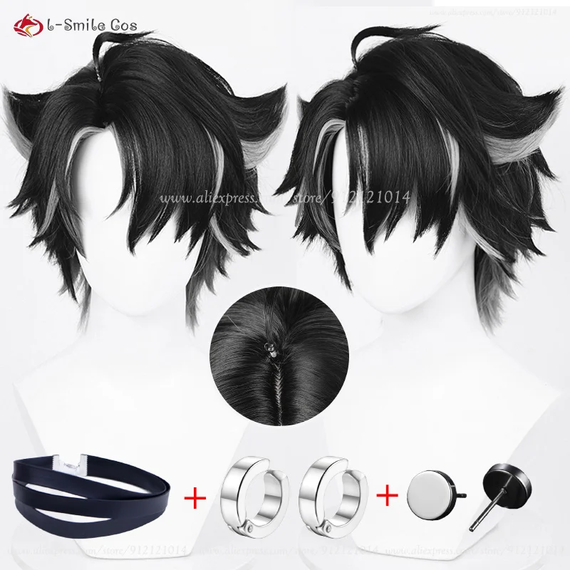 High Quality Fontaine Cosplay Wriothesley Cosplay Wig 28cm Grey Black Anime Wigs Heat Resistant Synthetic Hair Anime Cos Props
High Quality Fontaine Cosplay Wriothesley Cosplay Wig 28cm Grey Black Anime Wigs Heat Resistant Synthetic Hair Anime Cos Props