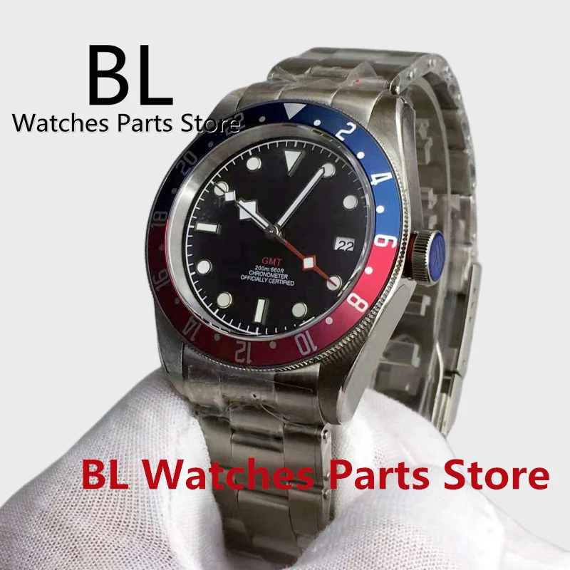 BL 41mm GMT Automatic Watch For Men Blue Red Bezel Sapphire Glass Stainless Steel Waterproof Mechanical Wristwatch Reloj Hombre
BL 41mm GMT Automatic Watch For Men Blue Red Bezel Sapphire Glass Stainless Steel Waterproof Mechanical Wristwatch Reloj Hombre