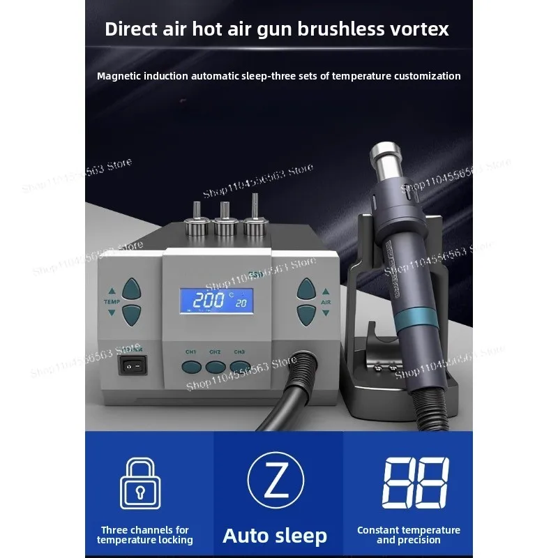 Пистолет горячего воздуха 861DW — мощный прямой пневматический пистолет промышленного класса, подходит для ремонта и сварки/распайки мобильных телефонов.
Пистолет горячего воздуха 861DW — мощный прямой пневматический пистолет промышленного класса, подходит для ремонта и сварки/распайки мобильных телефонов.