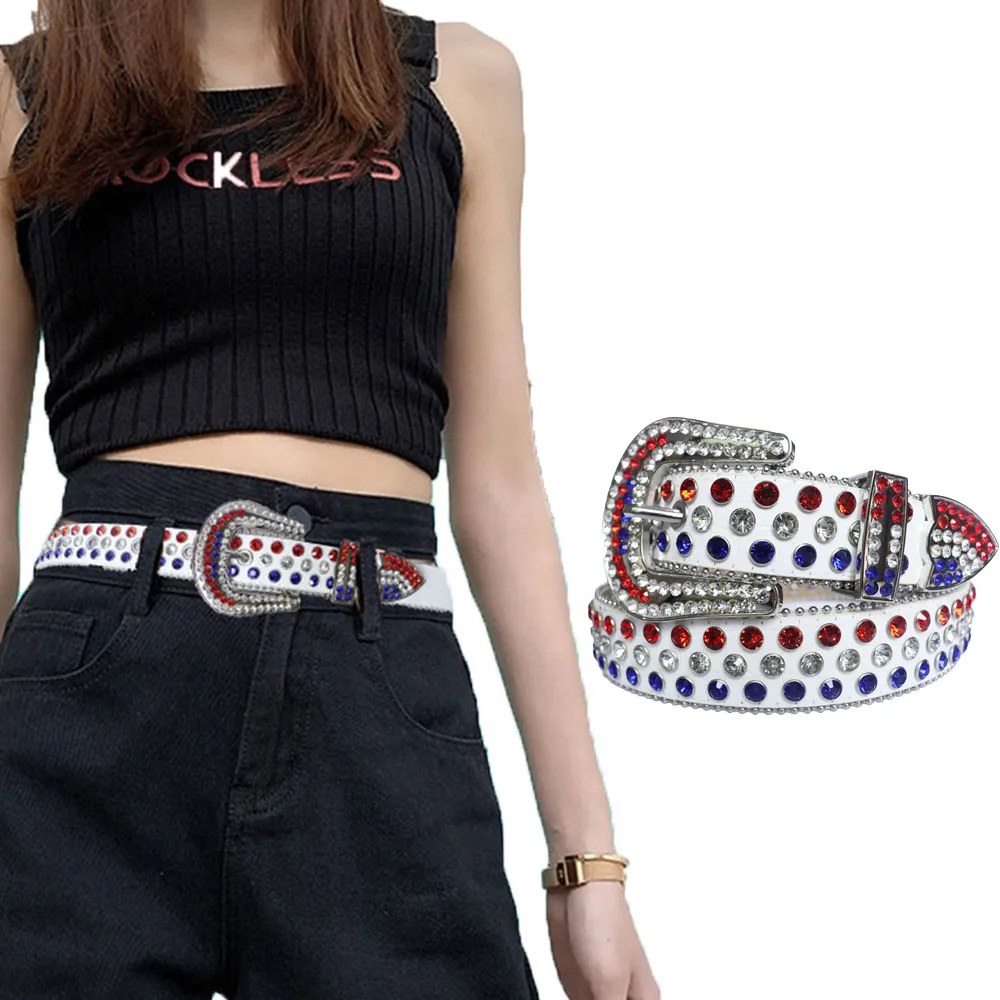 July Fourth Street Men Women Unisex Punk Y2K Ice Belt Cowboy Rhinestone Belt Studded Diamond PU Leather Belt For Dress Pants
July Fourth Street Men Women Unisex Punk Y2K Ice Belt Cowboy Rhinestone Belt Studded Diamond PU Leather Belt For Dress Pants