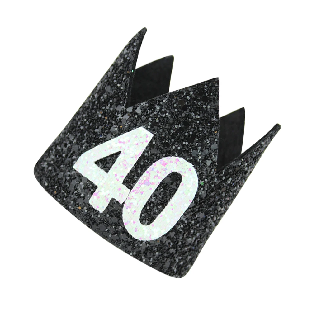 Adult Crown Hats Party Glitter Number 40 Birthday Mini Hat Birthday Party Decorations Props - Style B
Adult Crown Hats Party Glitter Number 40 Birthday Mini Hat Birthday Party Decorations Props - Style B