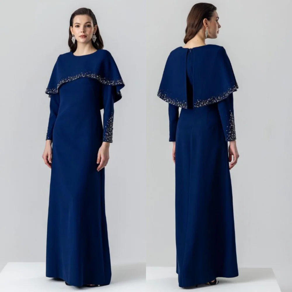 Customized Jersey Sequined A-line O-Neck Long Dresses Bespoke Occasion Evening Shawl Party Gown High Quality فساتين الحفلات
Customized Jersey Sequined A-line O-Neck Long Dresses Bespoke Occasion Evening Shawl Party Gown High Quality فساتين الحفلات