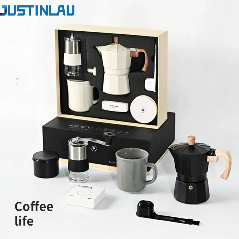 JUSTINLAU ручная кофемолка, набор эспрессо-машин, горшок для мока, банка для хранения зерен, керамическая чашка, уличное оборудование для кемпинга, кофе, подарок
JUSTINLAU ручная кофемолка, набор эспрессо-машин, горшок для мока, банка для хранения зерен, керамическая чашка, уличное оборудование для кемпинга, кофе, подарок