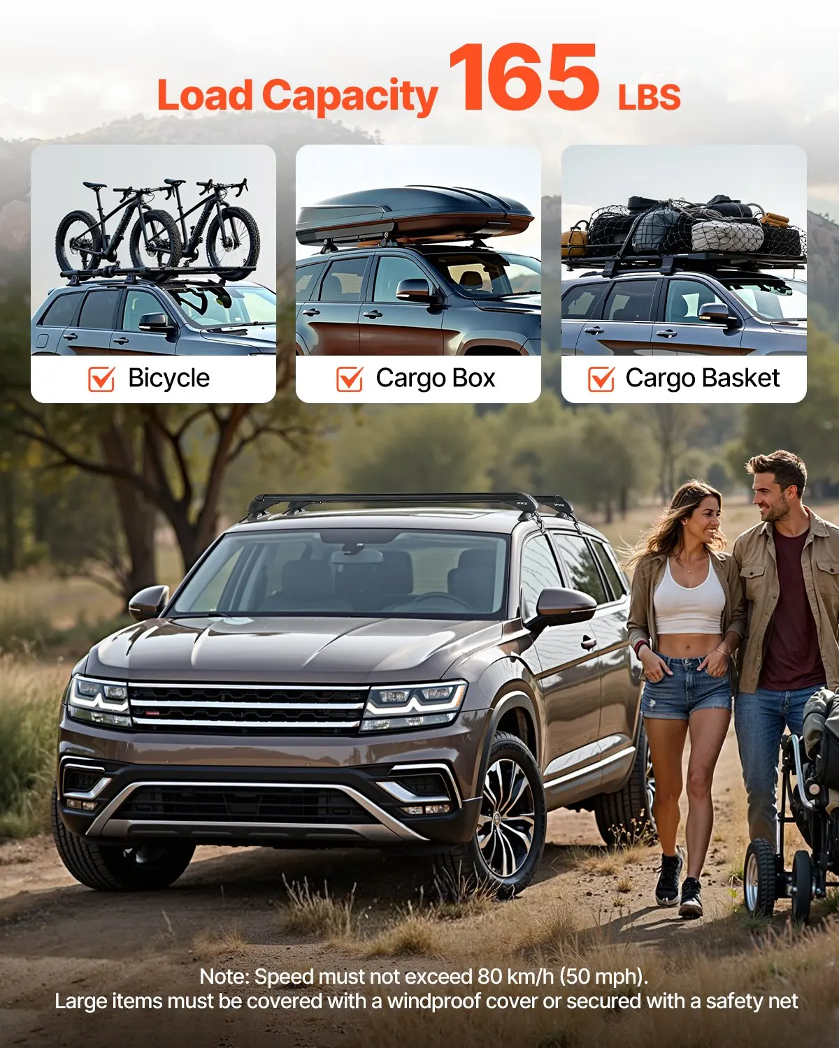 Roof Rack Cross Bars, Universal Fit For Naked Roofs Without Raised Rails/Flush Rail/Black Moldings, 165 LBS Capacity, Lockable Heavy Duty Aluminum Crossbar Racks Roof Rail Rooftop Luggage Canoe
Roof Rack Cross Bars, Universal Fit For Naked Roofs Without Raised Rails/Flush Rail/Black Moldings, 165 LBS Capacity, Lockable Heavy Duty Aluminum Crossbar Racks Roof Rail Rooftop Luggage Canoe
